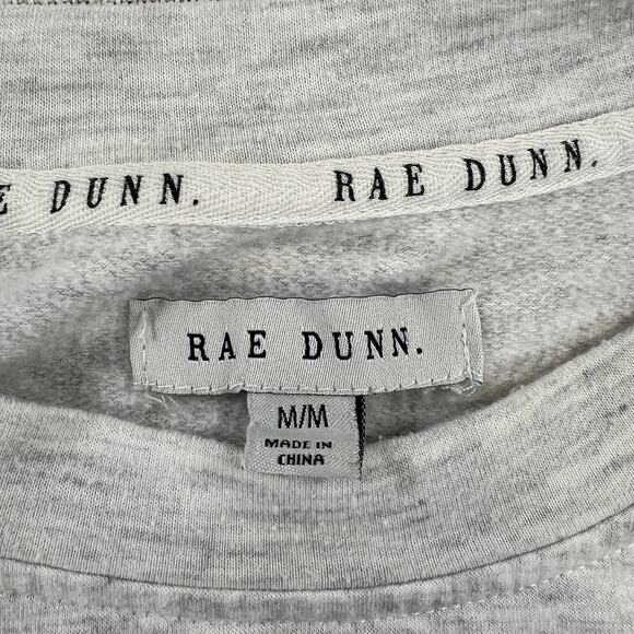 Rae Dunn Peace Love Hope Long Sleeve T Shirt Women's M Light Gray Heather - Picture 4 of 9